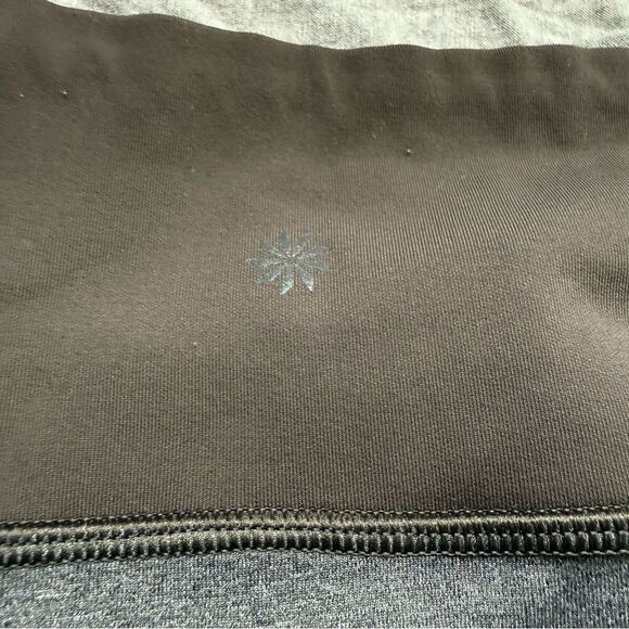 Sz XS Athleta Greenish Brown with Grey Athletic Leggings in great condition - Picture 10 of 12